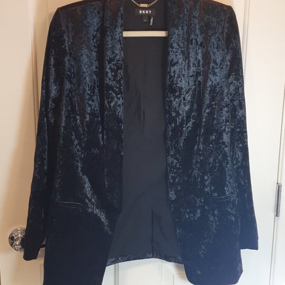 Crushed Velvet DKNY Blazer